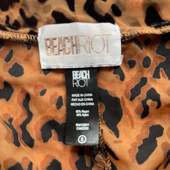 Beach Riot Coverup with Leopard Print and Velvet - Picture 5 of 13